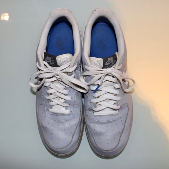 Vintage Nike Air Force 1 | Light Gray/Blue - Picture 3 of 5